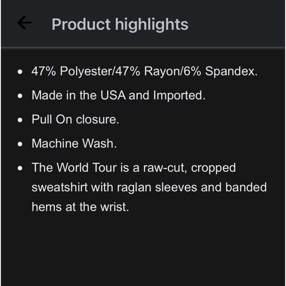 WILDFOX WOMEN’S SPRITE WORLD TOUR CROP IN PINK SALT NWT - Picture 4 of 8